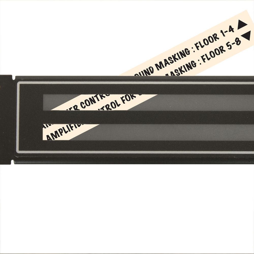 Lowell Manufacturing Identification Rack Panel with PocketID-1U