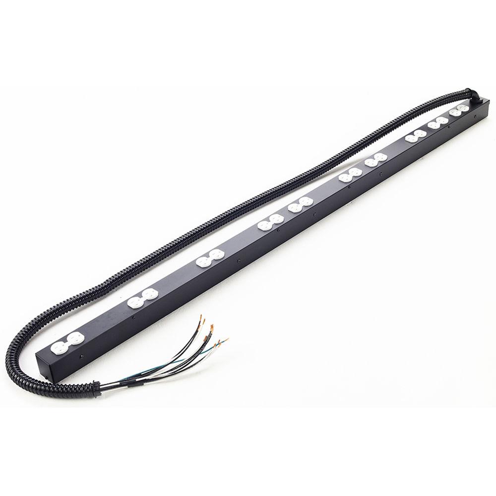 Lowell Manufacturing Power Strip-20A, 6 Circuits, 10 Duplex Outlets, Hardwired, 6