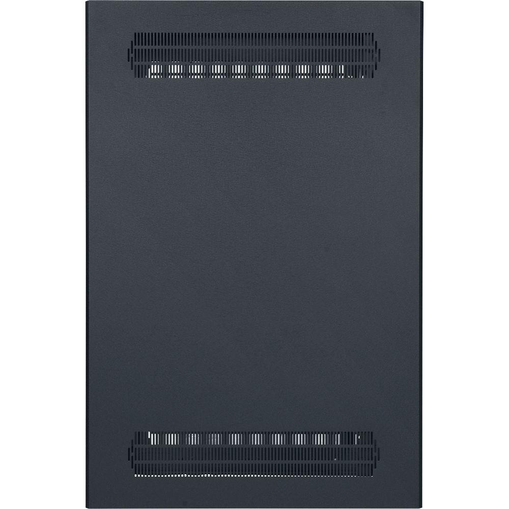 Lowell Manufacturing Rack-Enclosed-24U, 32" Deep, 2-Pair Adustable Rails, Rear Door