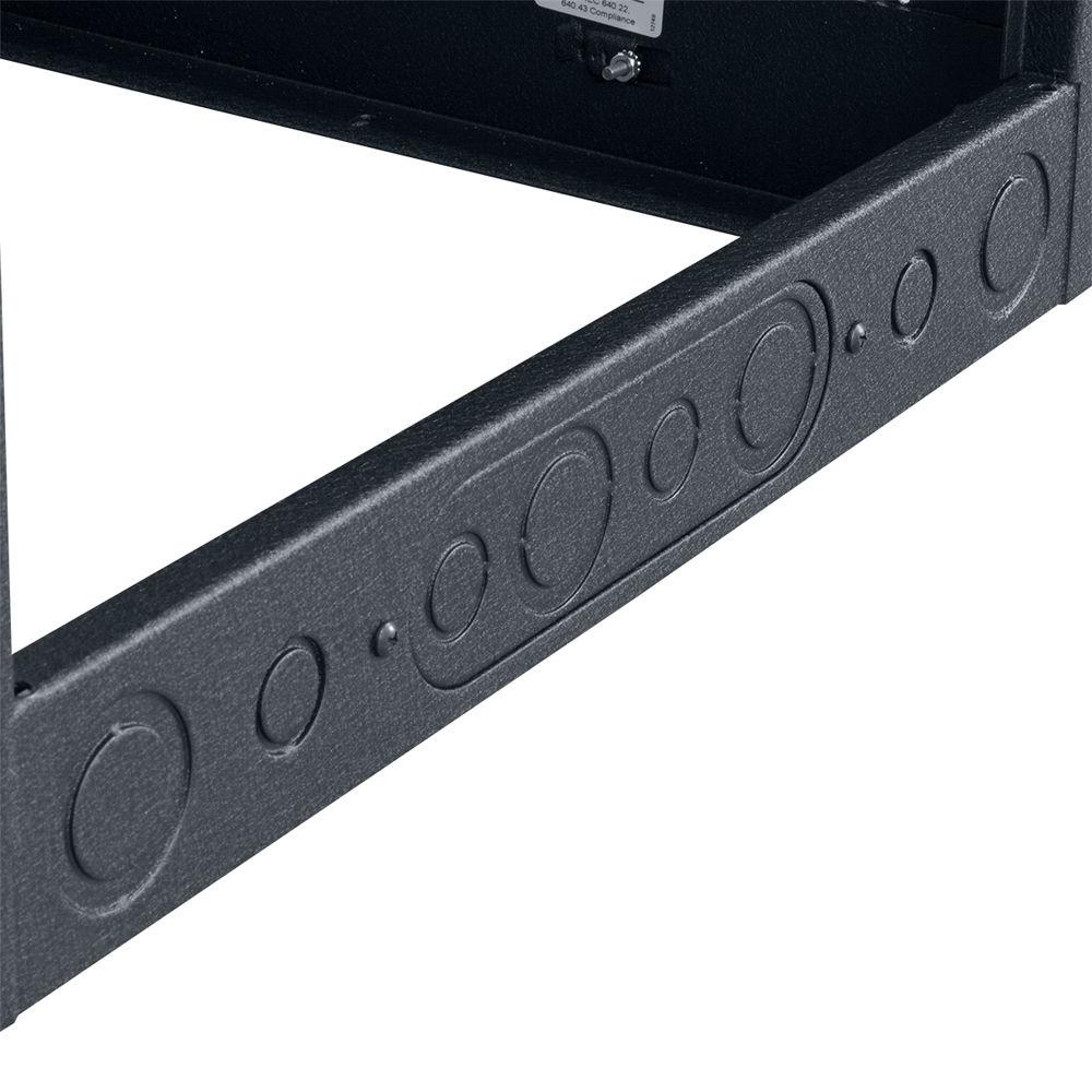 Lowell Manufacturing Rack-Enclosed-35U, 27"Deep 1-Pair Fixed Rails, Rear Door