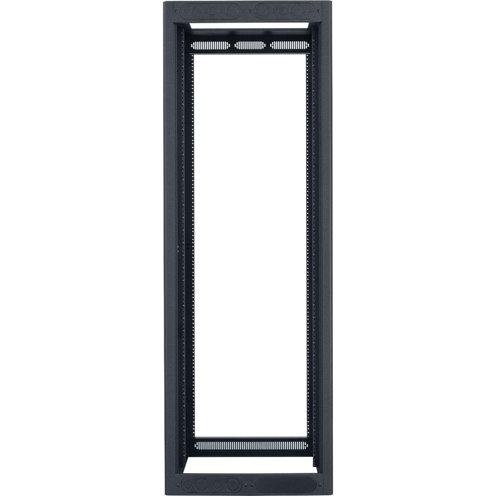 Lowell Manufacturing Rack-Enclosed-35U, 32" Deep, 2-Pair Adustable Rails, Less Rear Door