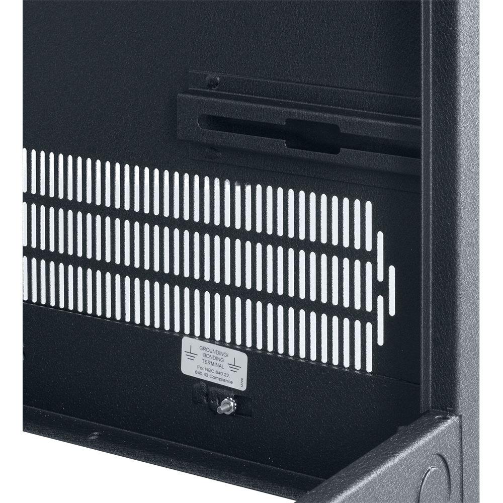 Lowell Manufacturing Rack-Enclosed-44U, 27"Deep 1-Pair Fixed Rails, Rear Door