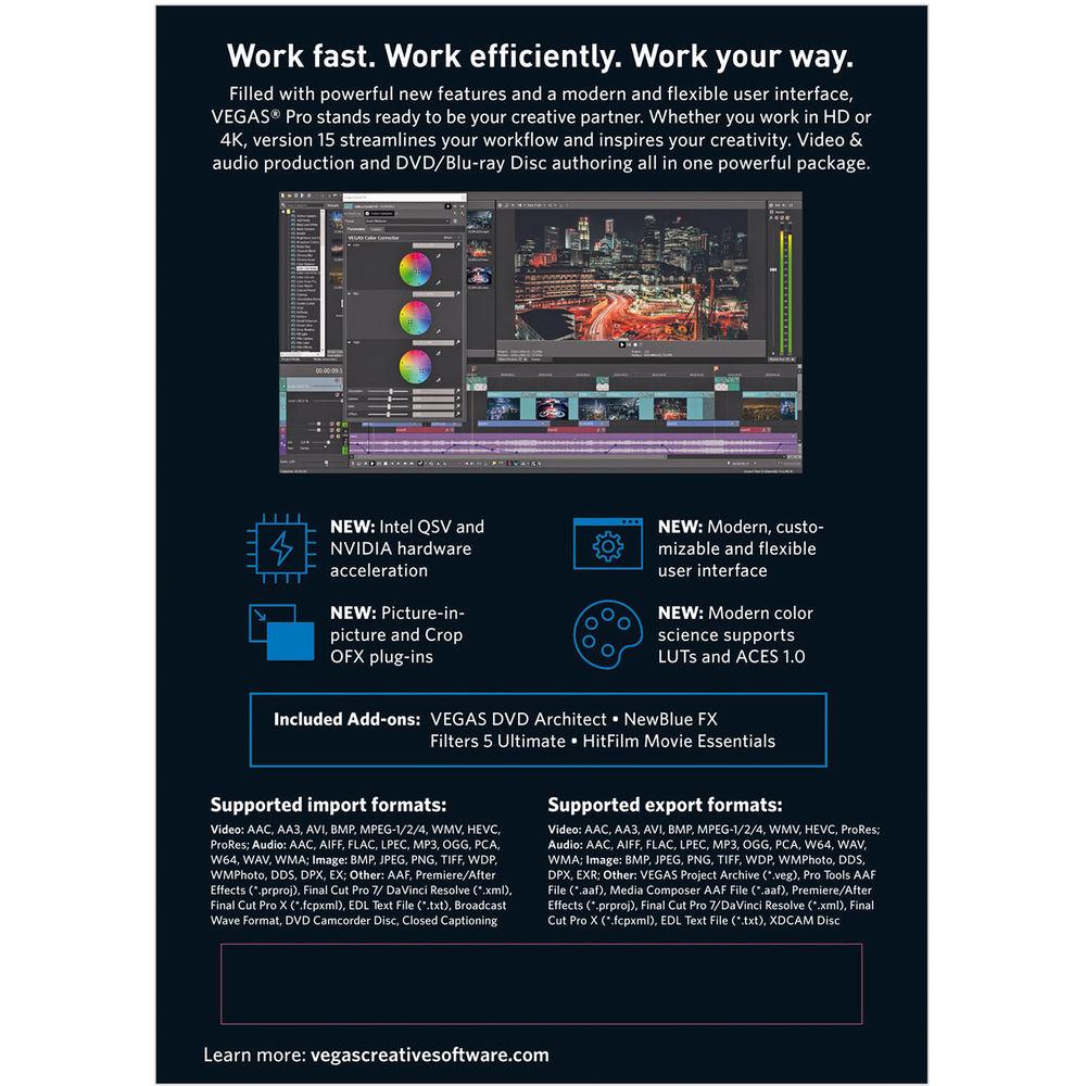 MAGIX Entertainment VEGAS Pro 15