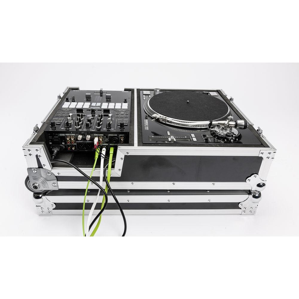Magma Bags Scratch Suitcase Heavy-Duty Road Case for Turntable and 10" Battle Mixer