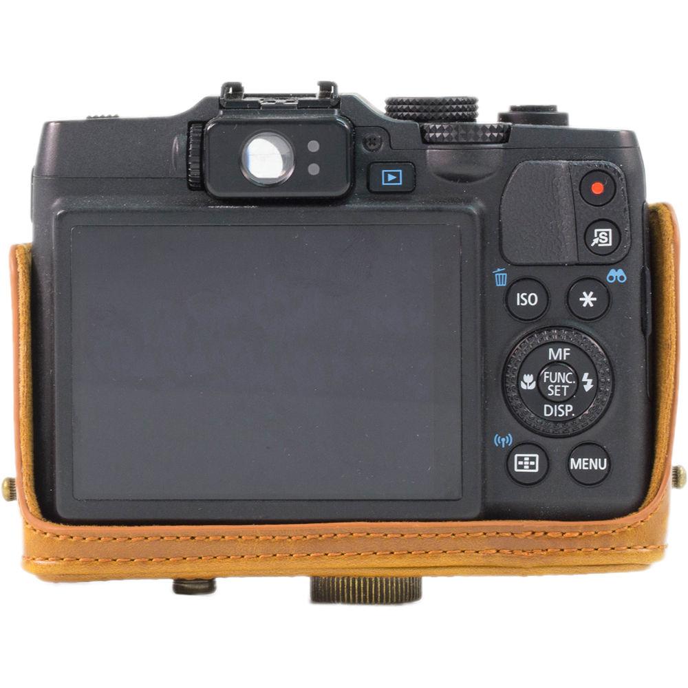 MegaGear Ever Ready Leather Camera Case and Strap for Nikon COOLPIX P7700 or P7800