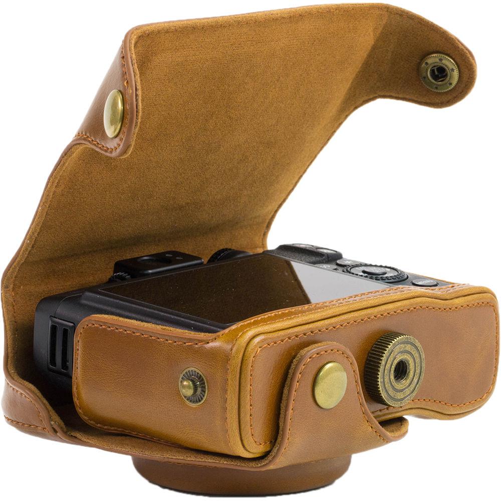 MegaGear Ever Ready Leather Camera Case and Strap for Nikon COOLPIX P7700 or P7800