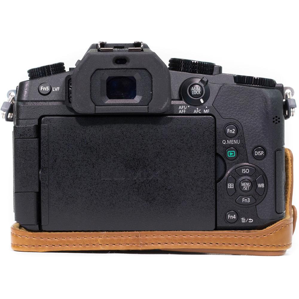 MegaGear Ever Ready PU Leather Case and Strap for Panasonic Lumix DMC-G85 or G8 with 12-60mm Lens
