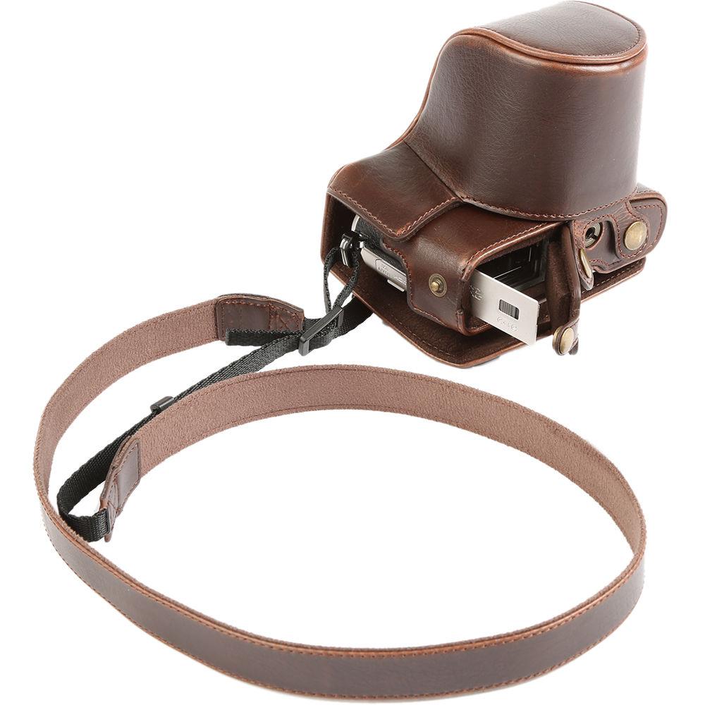 MegaGear MG918 Ever Ready Leather Case with Bottom Opening for Olympus PEN E-PL8