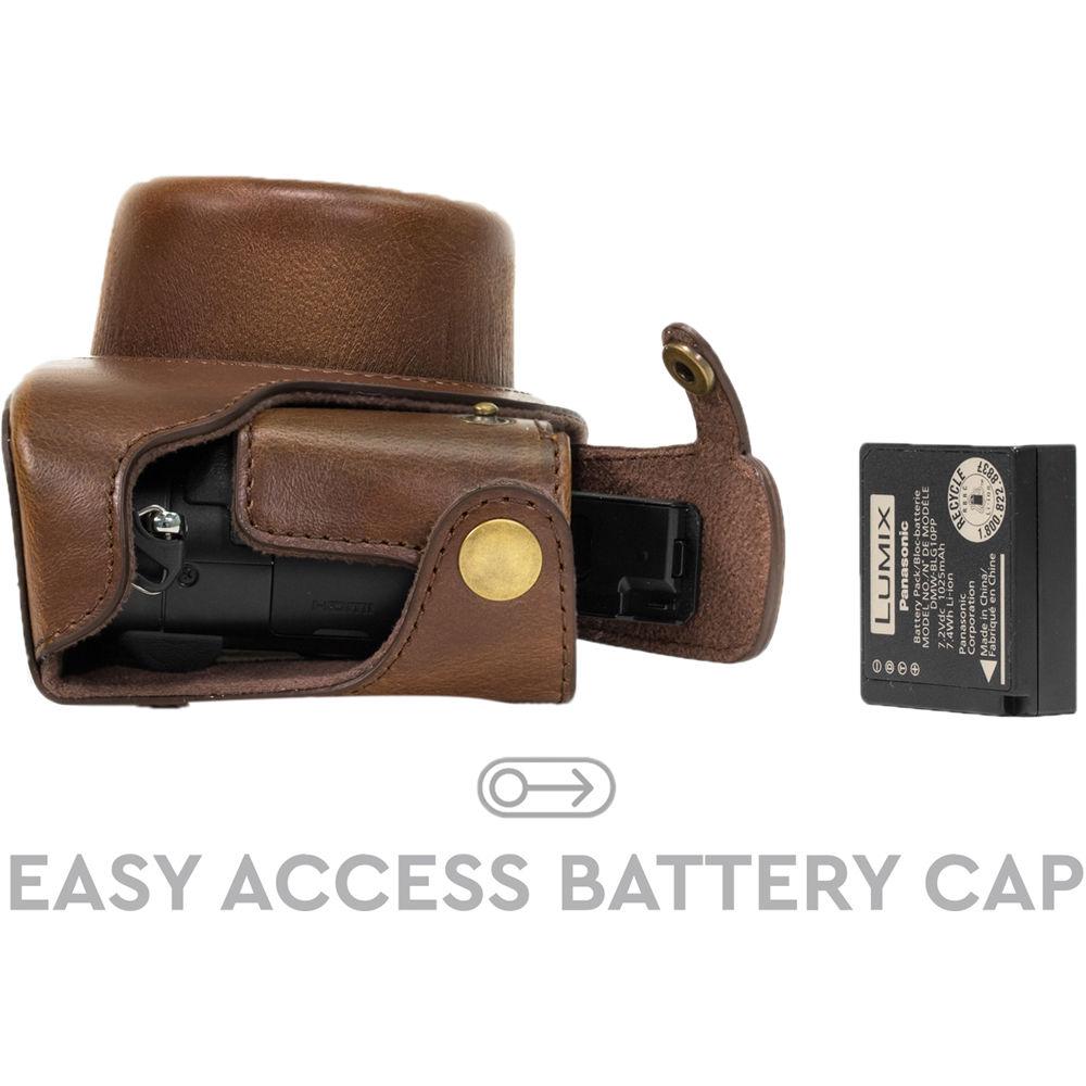 MegaGear PU Leather Camera Case for Panasonic Lumix DMC-LX100