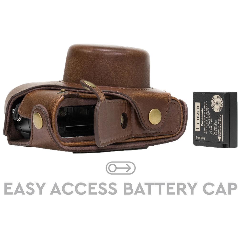MegaGear PU Leather Camera Case for Panasonic Lumix DMC-LX100