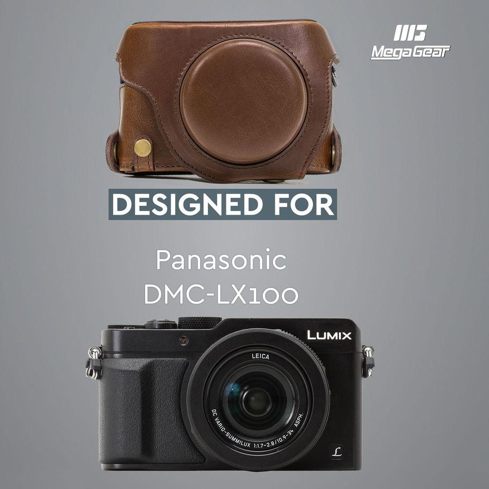 MegaGear PU Leather Camera Case for Panasonic Lumix DMC-LX100