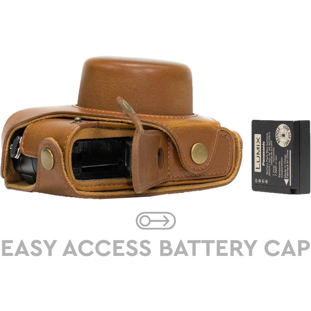 MegaGear PU Leather Camera Case for Panasonic Lumix DMC-LX100