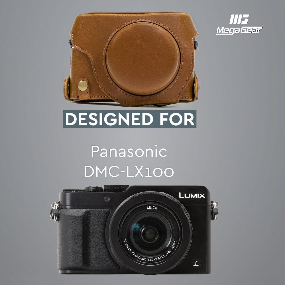 MegaGear PU Leather Camera Case for Panasonic Lumix DMC-LX100