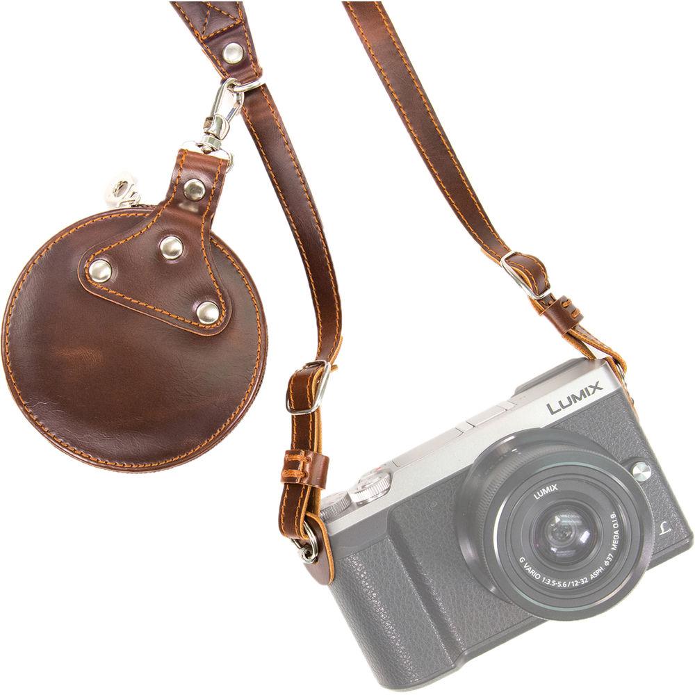 MegaGear PU Leather Shoulder Neck Camera Strap and Storage Case