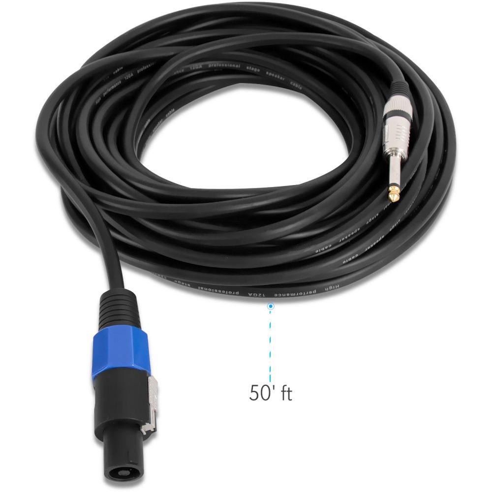 Pyle Pro 12-Gauge speakON Male to 1 4