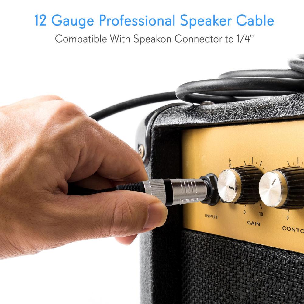 Pyle Pro 12-Gauge speakON Male to 1 4
