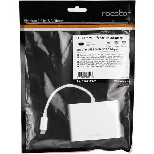 Rocstor USB Type-C to VGA Multi-Port Adapter