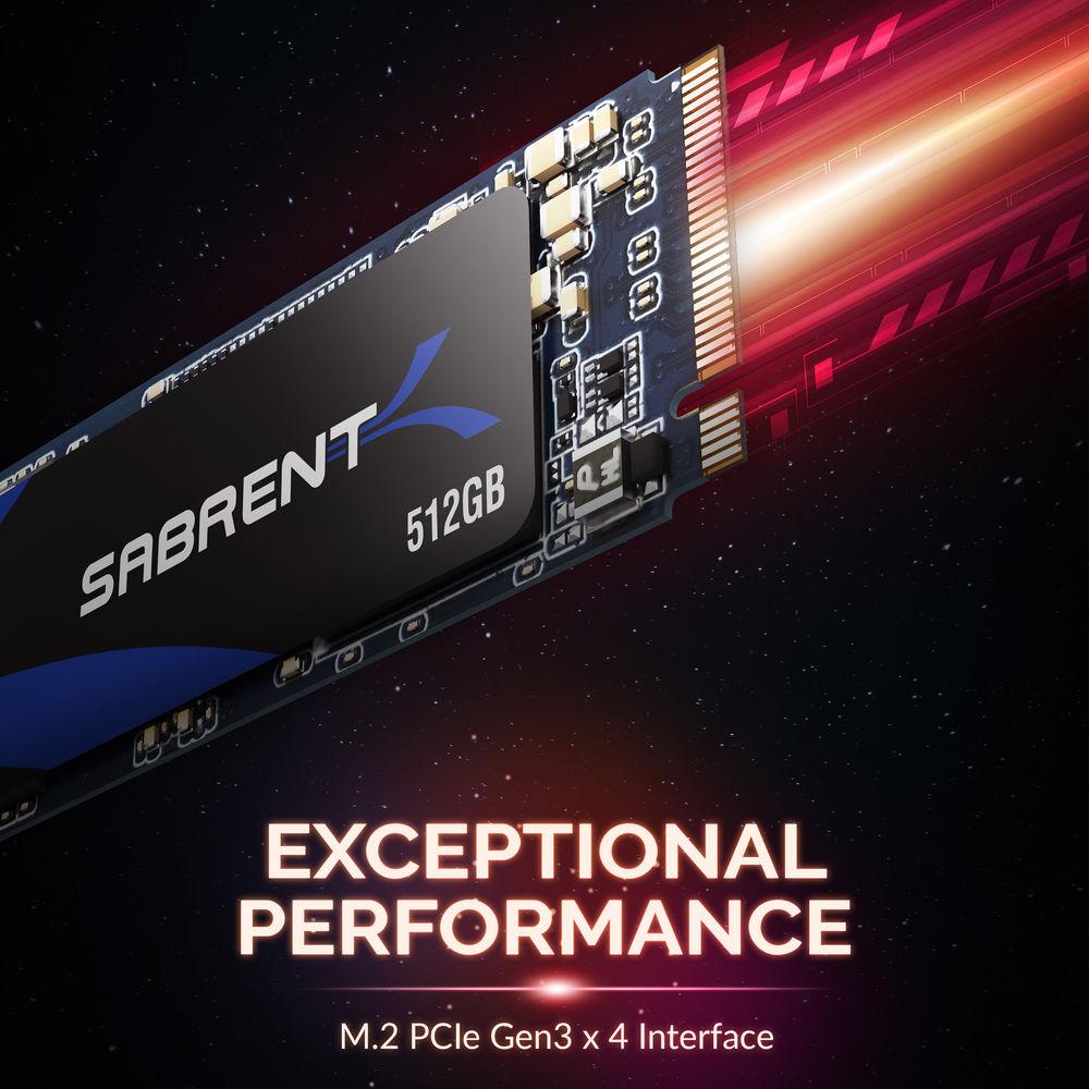 Sabrent 512GB ROCKET NVMe PCIe M.2 2280 Internal High Performance SSD