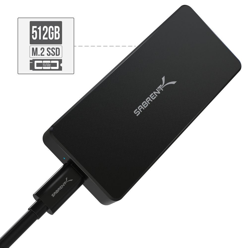 Sabrent 512GB Rocket Pro NVMe USB 3.1 External Aluminum SSD