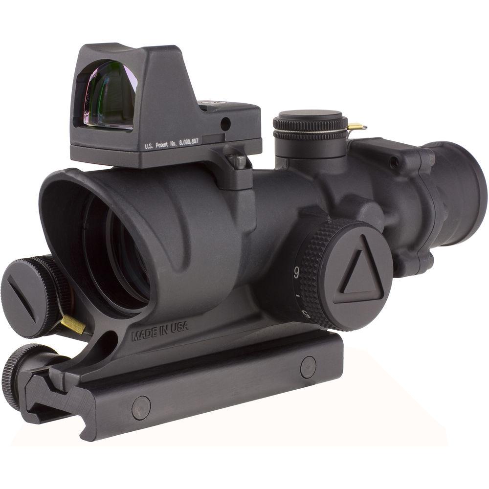 Trijicon 4x32 ACOG LED Illuminated Scope and 3.25 MOA Red Dot Type 2 LED RM01 Sight Kit