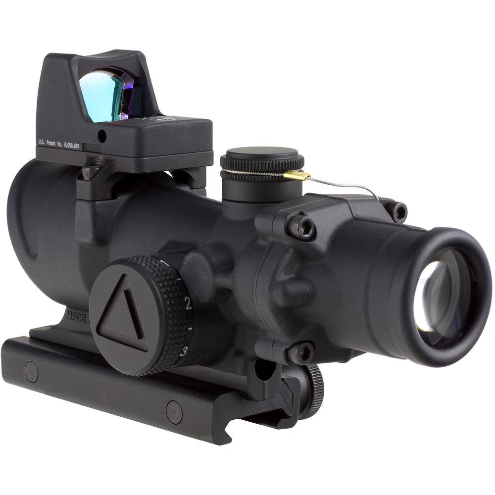 Trijicon 4x32 ACOG LED Illuminated Scope and 3.25 MOA Red Dot Type 2 LED RM01 Sight Kit