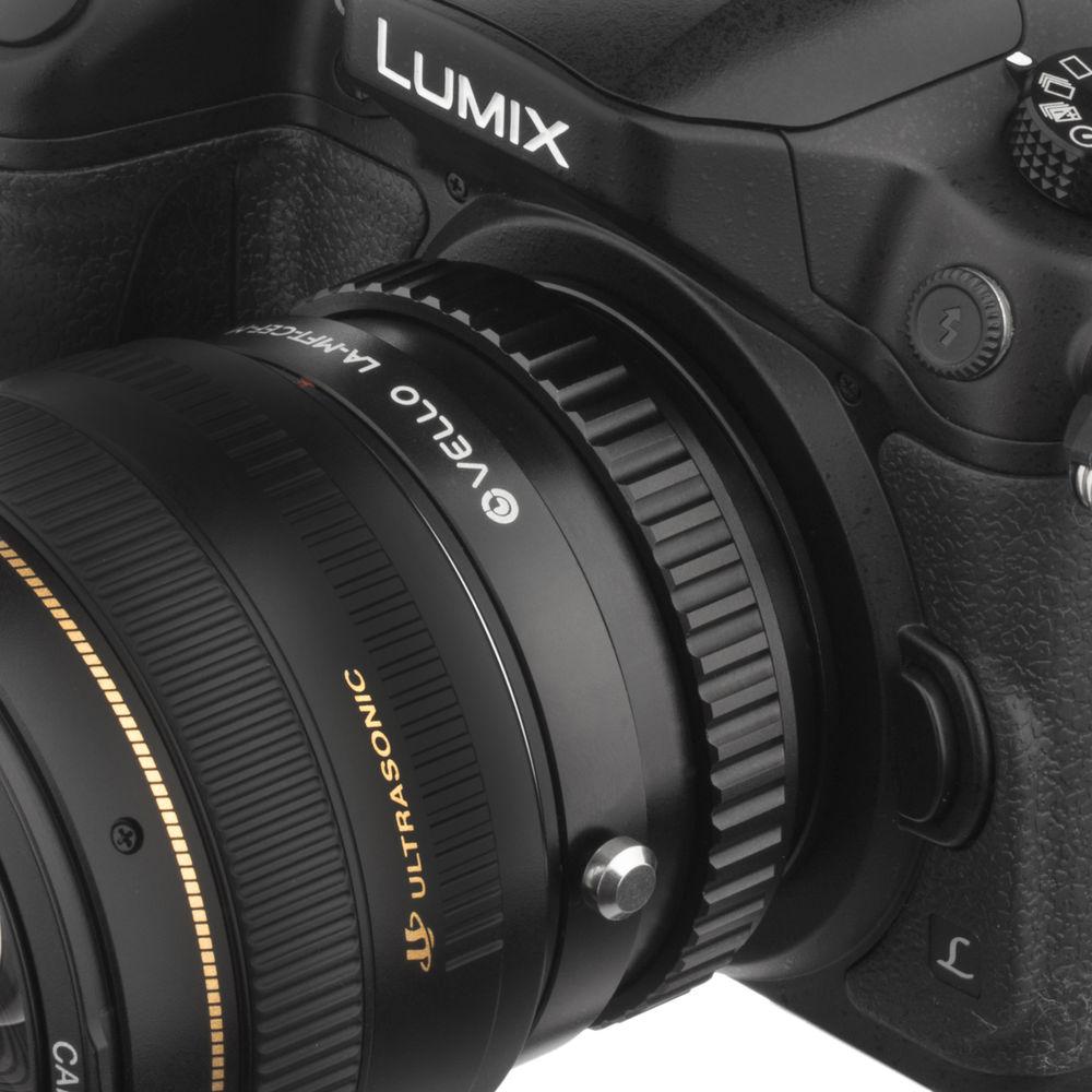 Vello Canon EF EF-S Lens to Micro Four Thirds-Mount Camera Lens Adapter with Macro