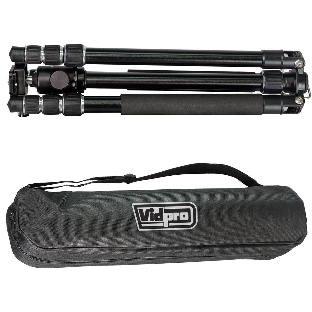 Vidpro AT-62 VentureMaxx 62" Professional Aluminum Travel Tripod with Quick Release Ball Head
