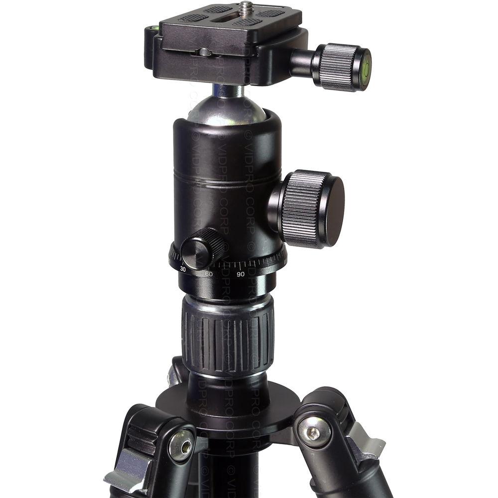Vidpro AT-62 VentureMaxx 62" Professional Aluminum Travel Tripod with Quick Release Ball Head