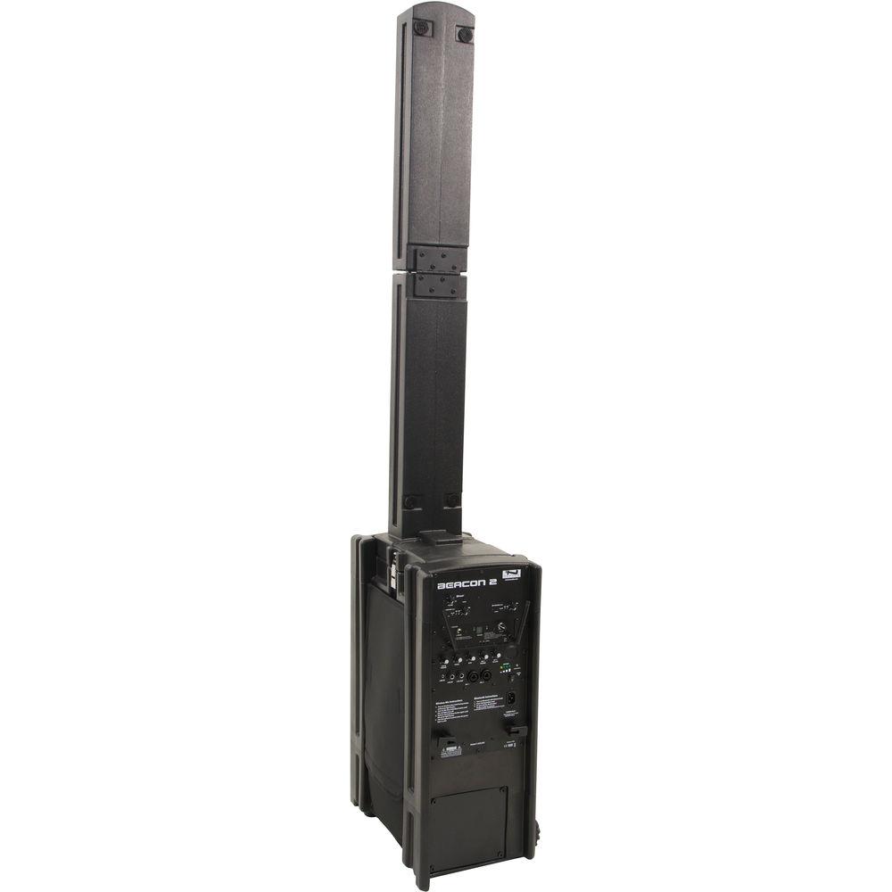 Anchor Audio BEA2-RU4 Beacon 2 Portable Line Array Tower with Bluetooth, AIR Receiver & Two Dual Mic Receivers