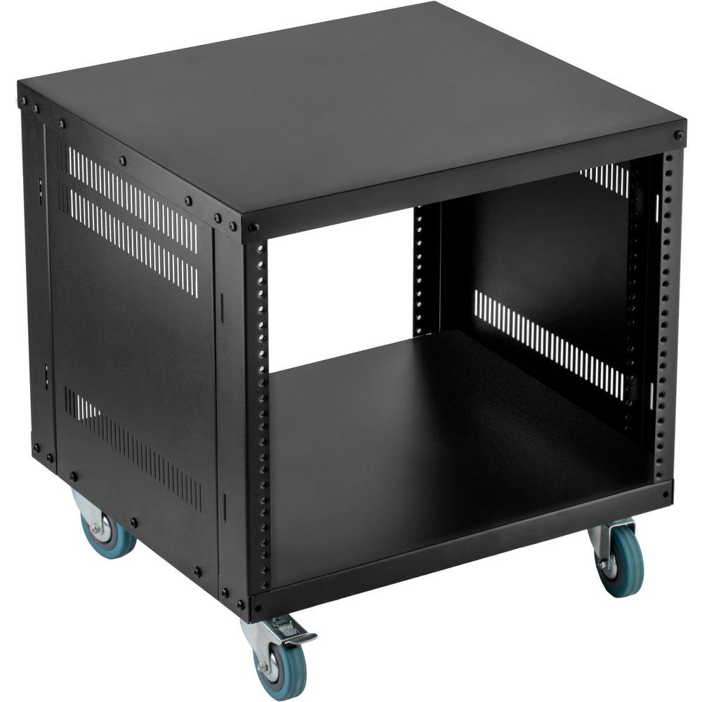 Auray ERS- 8U Steel Equipment Rack with 3" Casters