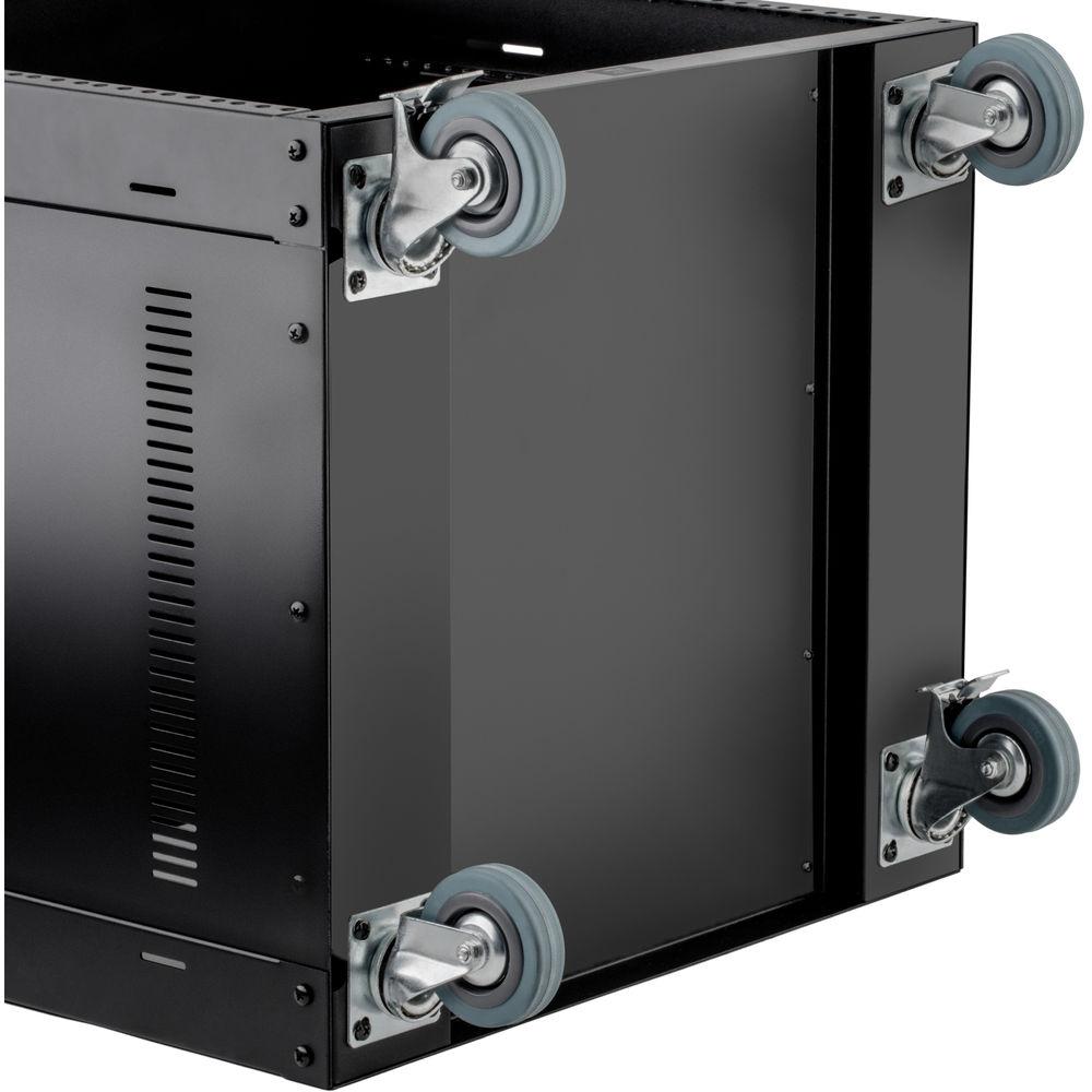 Auray ERS- 8U Steel Equipment Rack with 3" Casters