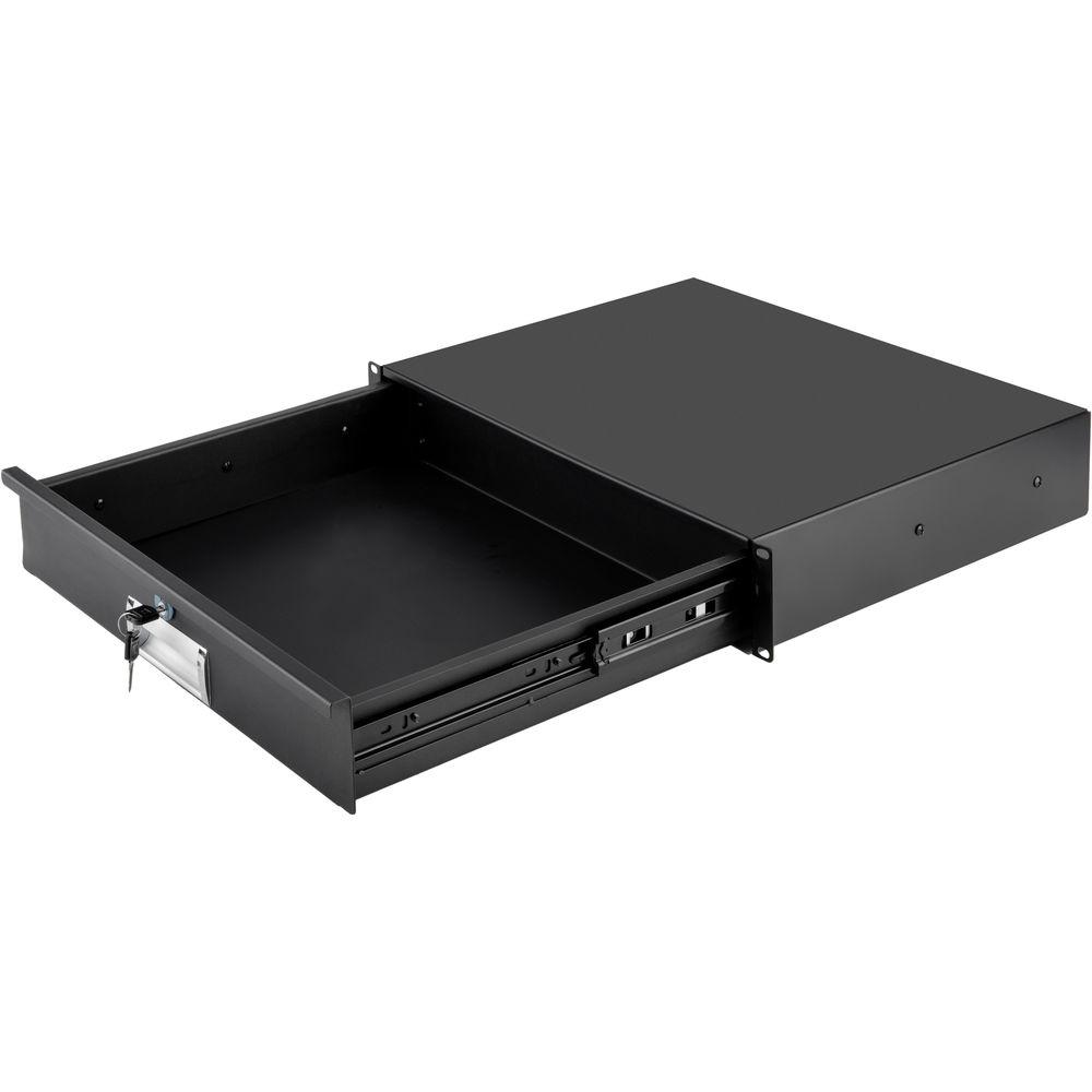 Auray RD-L-2U Two-Space Locking Rack Drawer