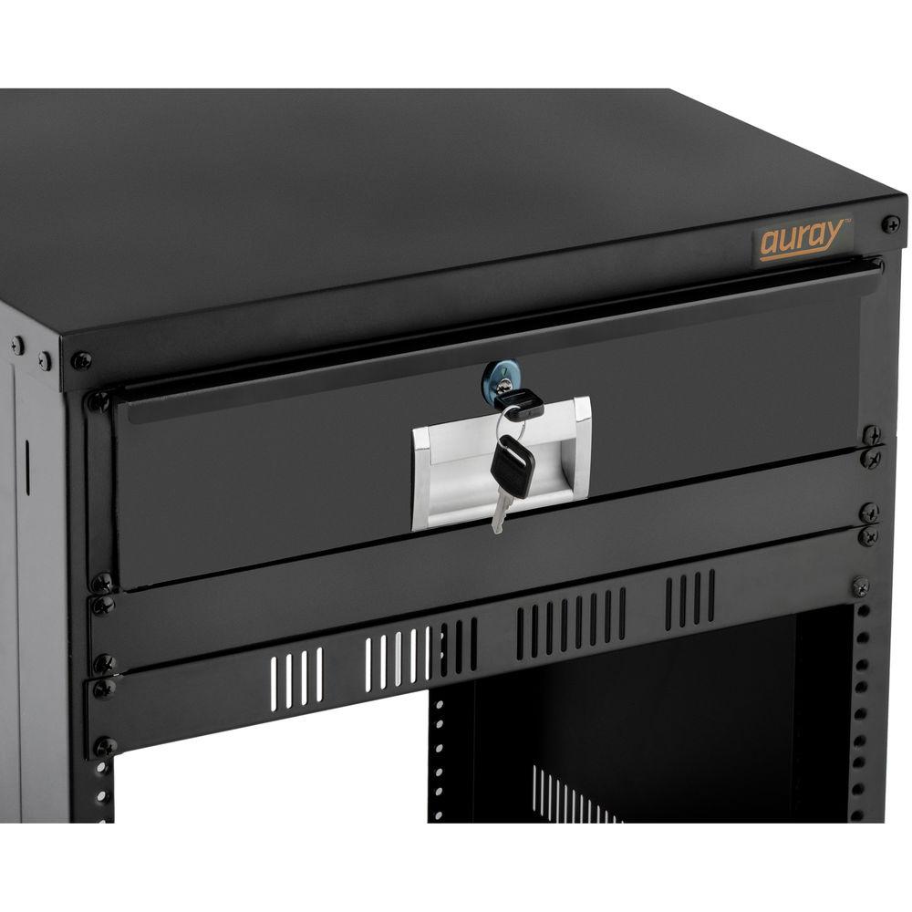 Auray RD-L-2U Two-Space Locking Rack Drawer