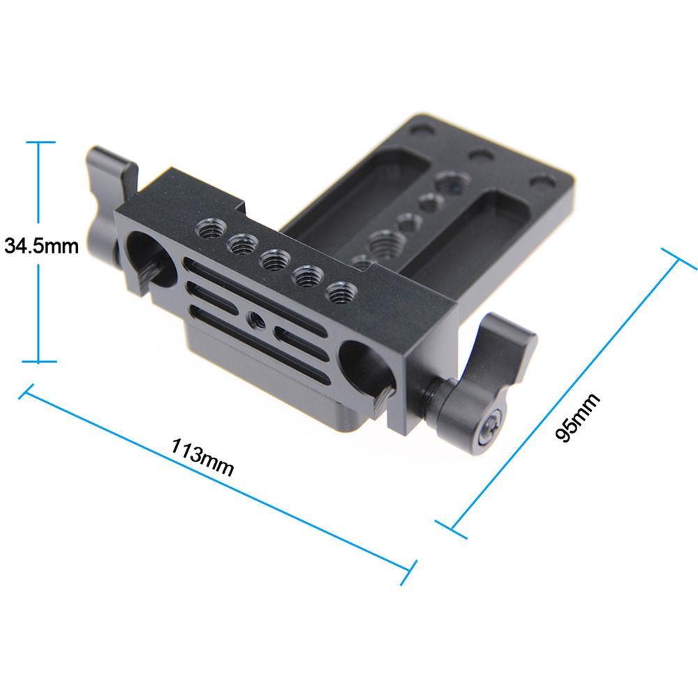CAMVATE Tripod Mounting Plate Railblock for 15mm LWS Rods