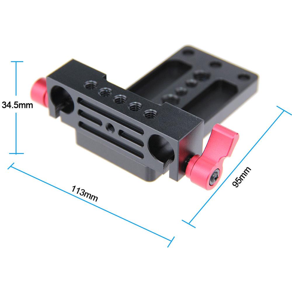 CAMVATE Tripod Mounting Plate Railblock for 15mm LWS Rods