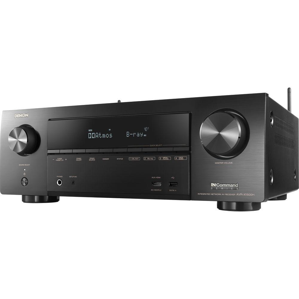 Denon AVR-X1500H 7.2-Channel Network A V Receiver