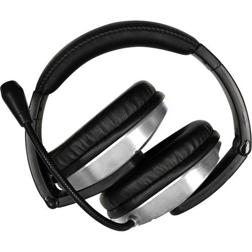 HamiltonBuhl Deluxe Multimedia USB Headset with Gooseneck Microphone