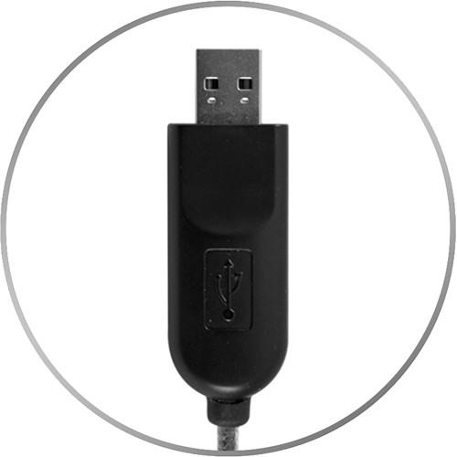 HamiltonBuhl Deluxe Multimedia USB Headset with Gooseneck Microphone