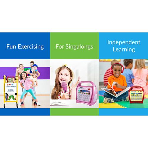 HamiltonBuhl Juke24 KidzPhonz 6-Station Listening Center with Juke24, 6 KidzPhonz Originalz Headphones & 8-Position Jackbox