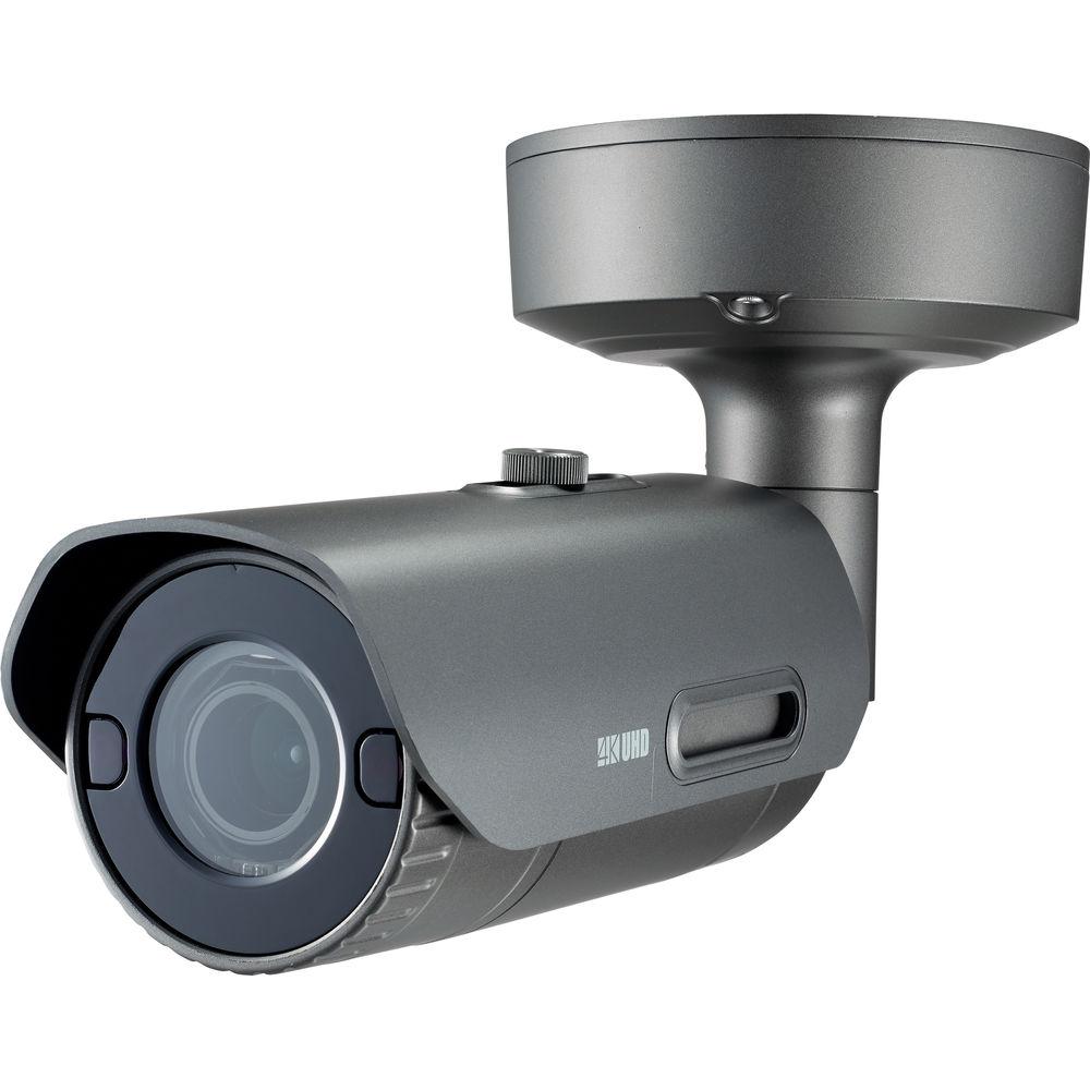 Hanwha Techwin WiseNet P Series 12MP Outdoor Network Bullet Camera with Night Vision