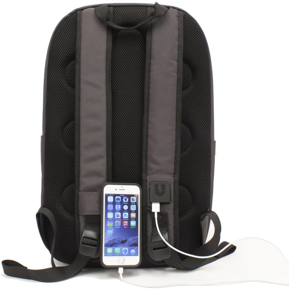 M-Edge Tech 15" Laptop Backpack with Built-In Battery