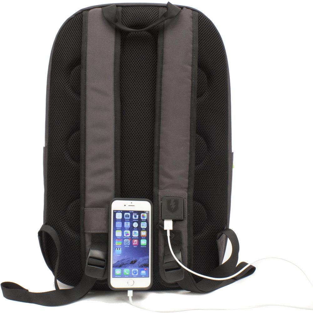 M-Edge Tech 15" Laptop Backpack with Built-In Battery