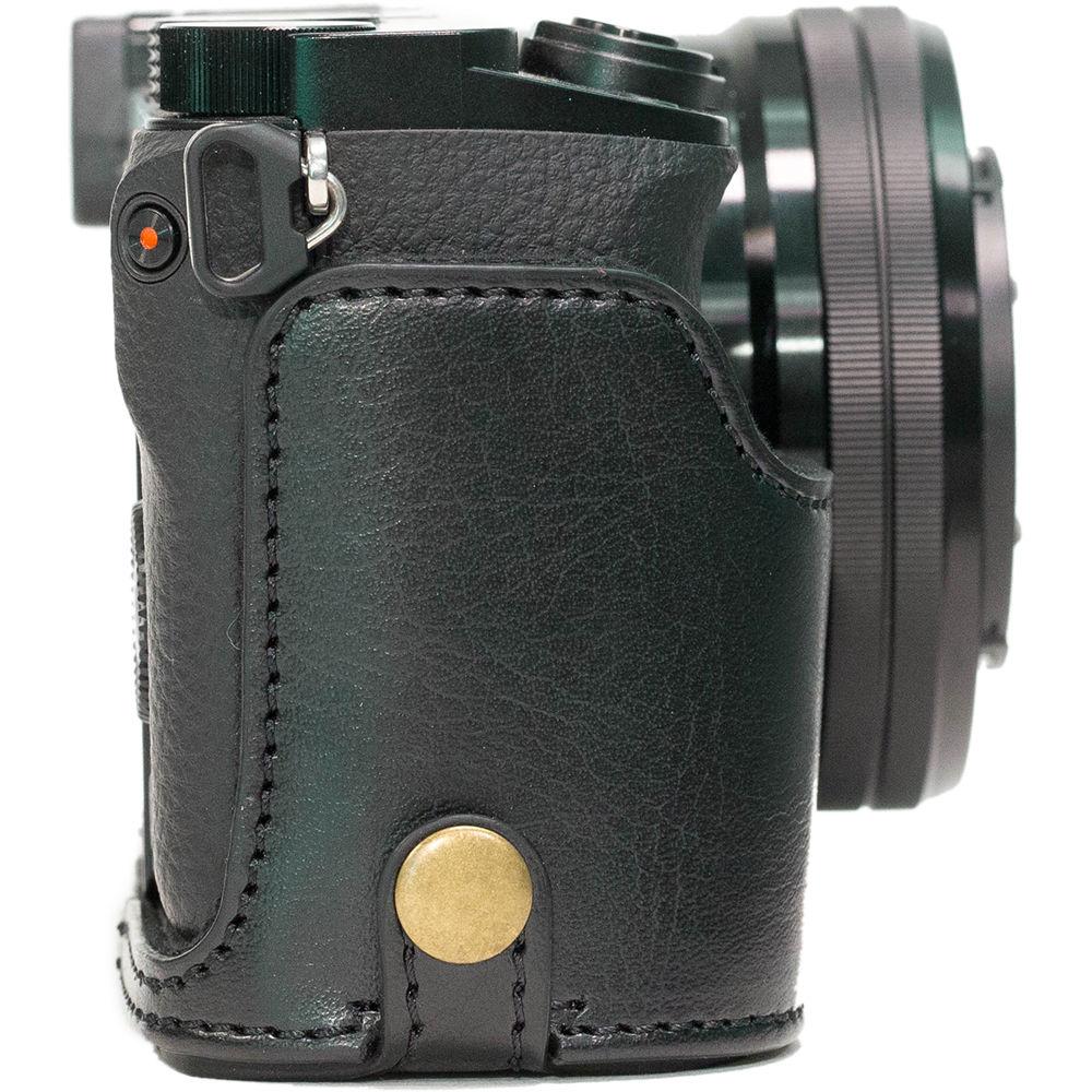 MegaGear Ever Ready Leather Half-Bottom Camera Case for Sony Alpha a5100