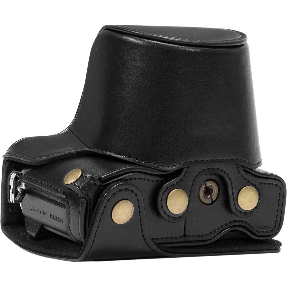 MegaGear Ever Ready PU Leather Case and Strap for Olympus OM-D E-M10 Mark II with 14-42mm Lens