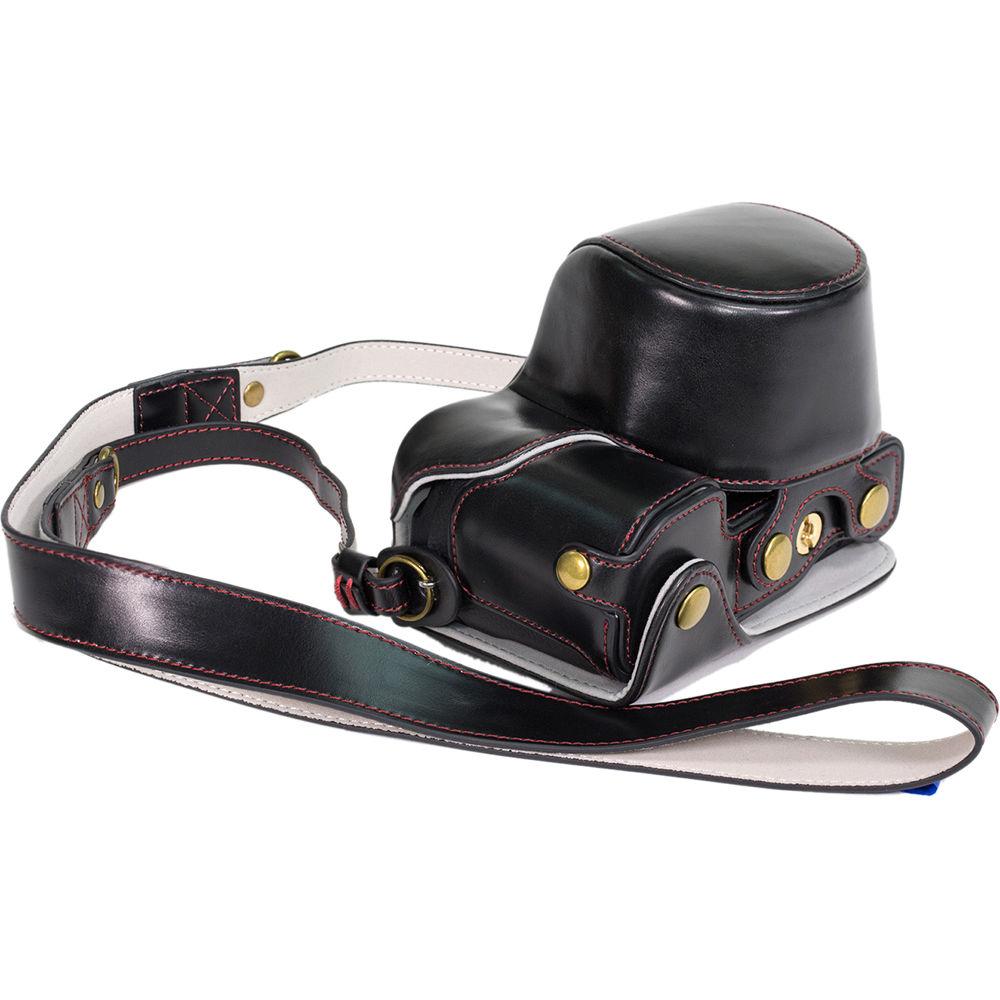 MegaGear MG984 Ever Ready Leather Case with Bottom Opening for Sony a6300 ILCE-6300 a6000