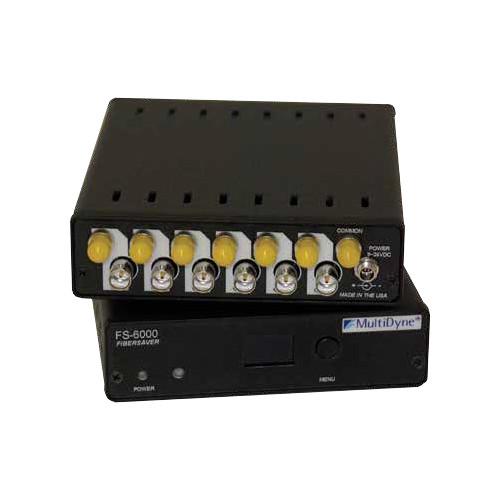 MultiDyne 6-Channel Fiber Saver Transmitter for Optical Digital Signals Up to 4.25GB s and SDI 3GB s