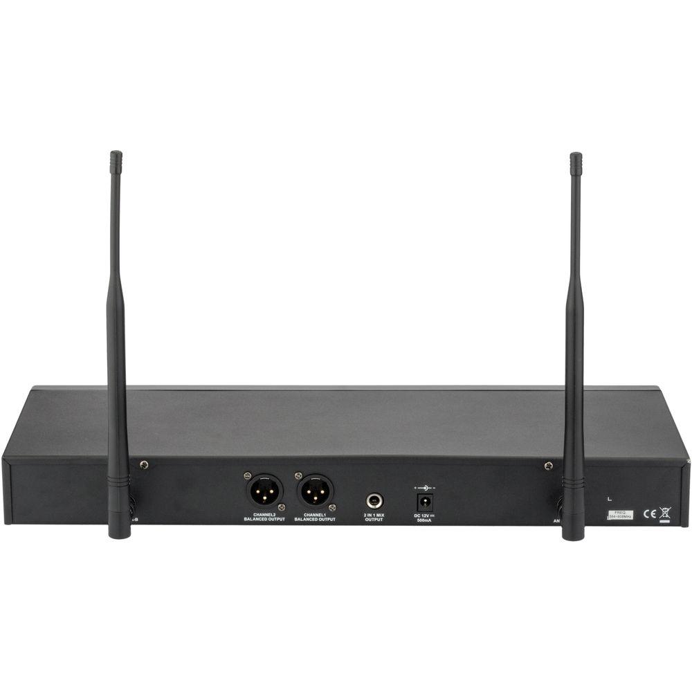 Polsen ULWS-216-H Dual 16-Channel UHF Wireless Handheld Microphone System