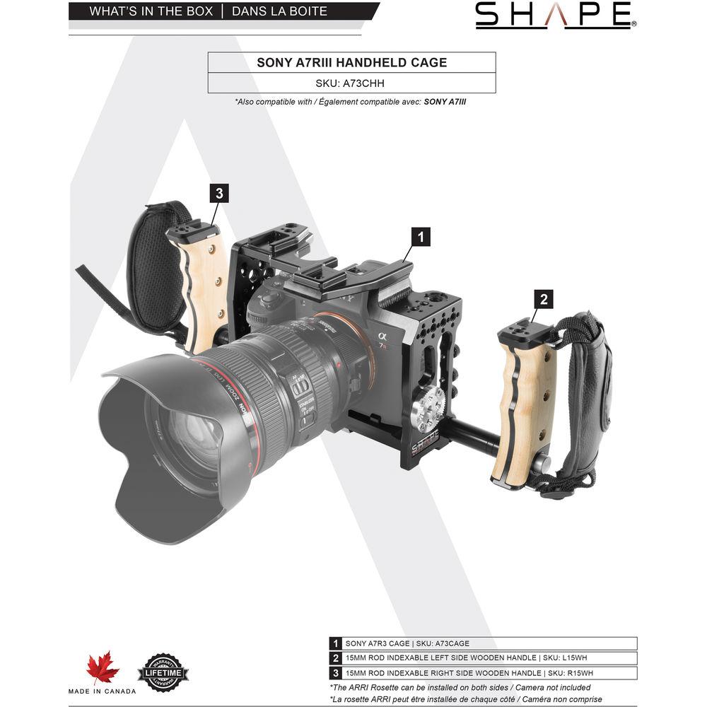 SHAPE Handheld Cage for Sony a7R III a7 III Camera