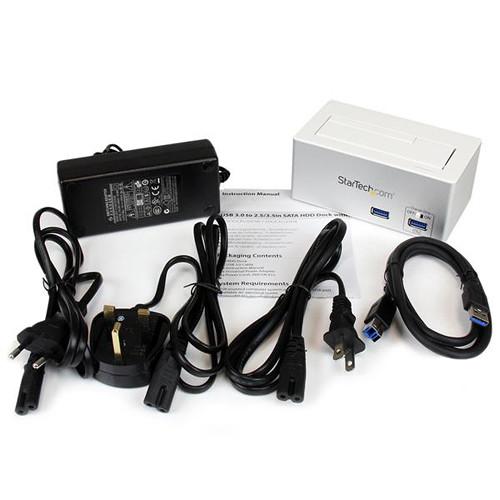 StarTech USB 3.0 SATA HDD Dock with Fast-Charge USB Hub