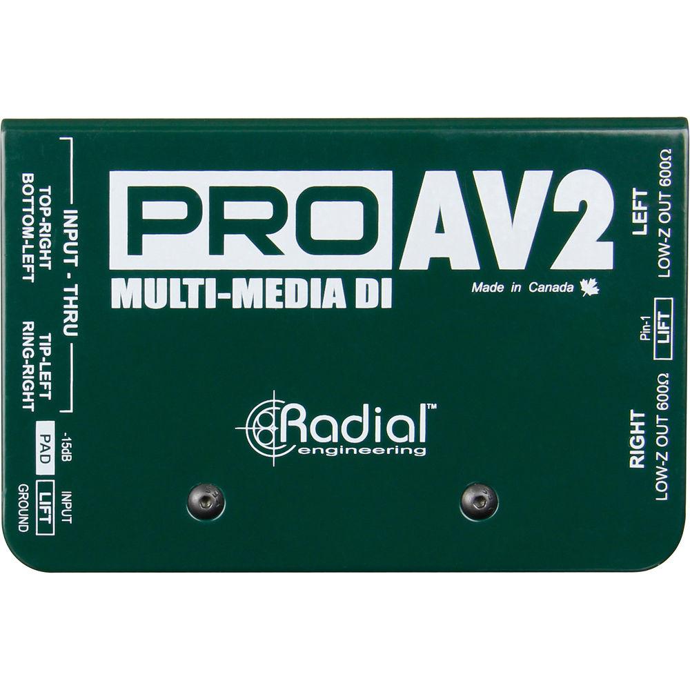 Radial Engineering ProAV2 - Audio Video Passive Stereo Direct Box